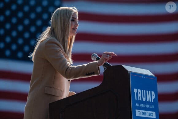 Ivanka Trump en meeting "Make America Great Again" à Canfield dans l'Ohio. Le 31 octobre 2020. © Andrew Dolph / Zuma Press / Bestimage