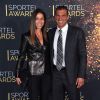 Christophe Pinna et sa femme Anna à la 28ème cérémonie des Sportel Awards au Grimaldi Forum à Monaco, le 24 octobre 2017.