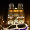 La basilique Notre-Dame de Nice, au soir de l'attentat ayant fait trois victimes. Le 29 octobre 2020. Bruno Bebert / Bestimage