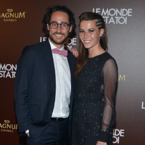 Thomas Hollande et sa compagne Emilie Broussouloux - Photocall de la soirée du film "Le monde est à toi" sur la plage Magnum lors du 71ème festival International de Cannes © CVS-Veeren/Bestimage 