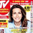 Anne-Claire Coudray en couverture de "TV Grandes chaînes".