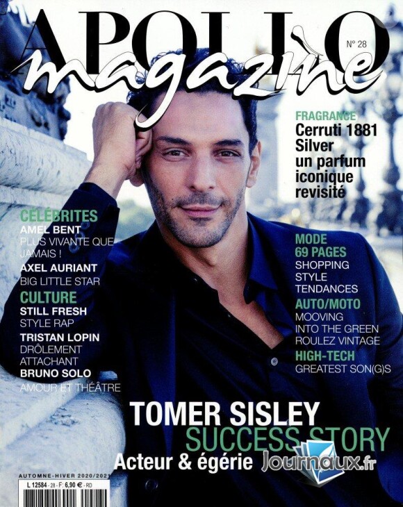 Tomer Sisley dans le magazine "Apollo", automne-hiver 2020-2021.