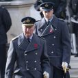 Le prince Charles, prince de Galles, le prince William, duc de Cambridge lors de la cérémonie de la journée du souvenir (Remembrance Day) à Londres.