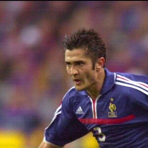 Bixente Lizarazu en équipe de France. Mars 2001.