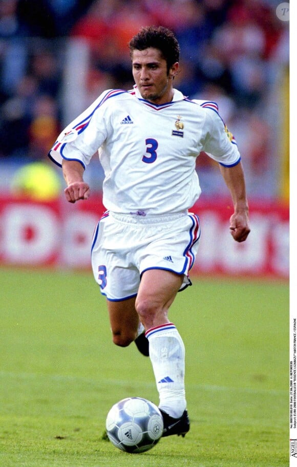 Bixente Lizarazu en équipe de France lors de l'Euro 2000.