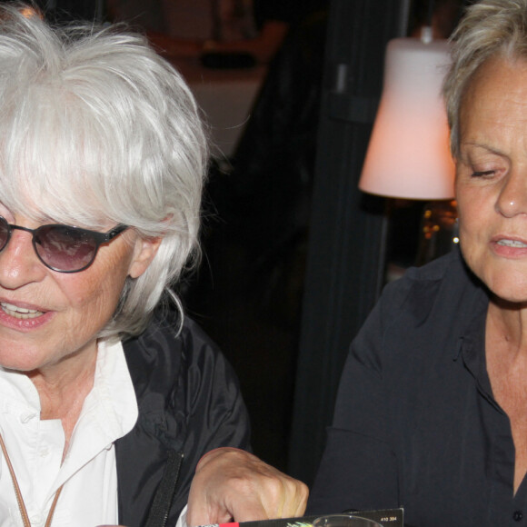 Exclusif - Catherine Lara, Muriel Robin - Catherine Lara fête son 70ème anniversaire au Fouquet's à Paris le 30 mai 2015.