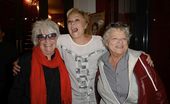 Catherine Lara, Muriel Robin et Josée Dayan - Générale du spectacle de Muriel Robin "Robin Revient Tsoin Tsoin" au Théâtre de la porte Saint-Martin à Paris, le 23 septembre 2013.