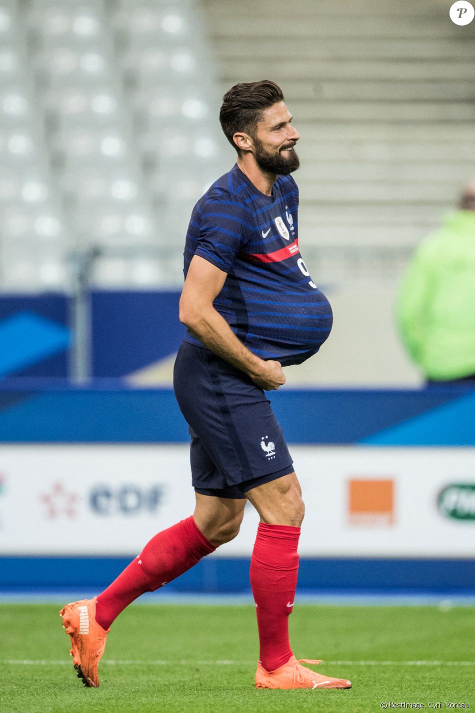 Olivier Giroud Match De Football Amical France Ukraine 7 1 Au