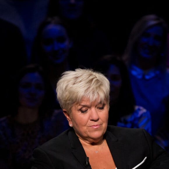 Exclusif - Mimie Mathy - Enregistrement de l'émission "La Boîte à secrets 4" à Paris, présentée par F.Bollaert, et diffusée le 10 avril sur France 3. Le 23 janvier 2020 © Tiziano Da Silva / Bestimage