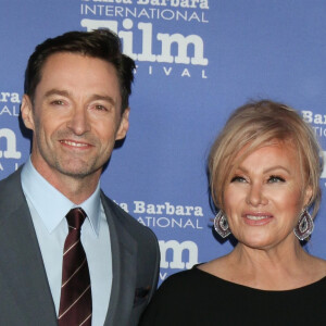 Hugh Jackman et sa femme Deborra-lee Furness - People au 13e Festival International du Film de Santa Barbara, le 19 novembre 2018.