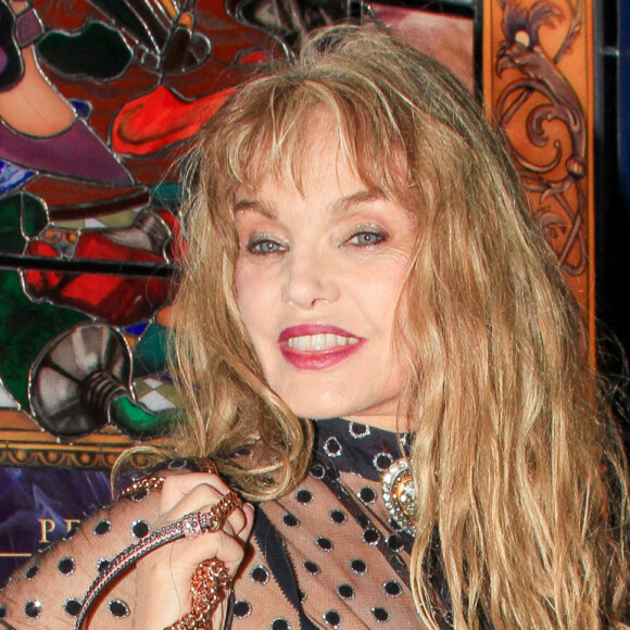 Arielle Dombasle lors du vernissage de l'exposition consacrée à l'oeuvre et l'imaginaire de Christian Louboutin "l'Exhibitionniste' (L'Exibition[niste]) au Palais de la Porte Dorée, à Paris, France © Philippe Baldini/Bestimage 