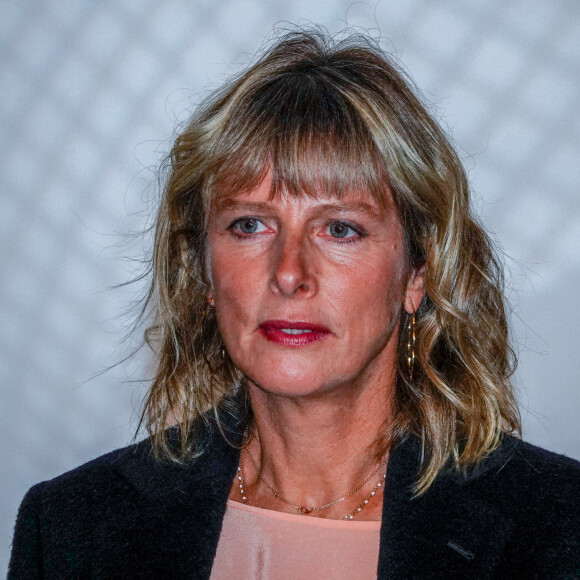 Karin Viard - Photocall du film "L'origine du monde" (sélection officielle du Festival de Cannes 2020) au festival Lumière à Lyon le 11 octobre 2020. © Sandrine Thesillat / Panoramic / Bestimage