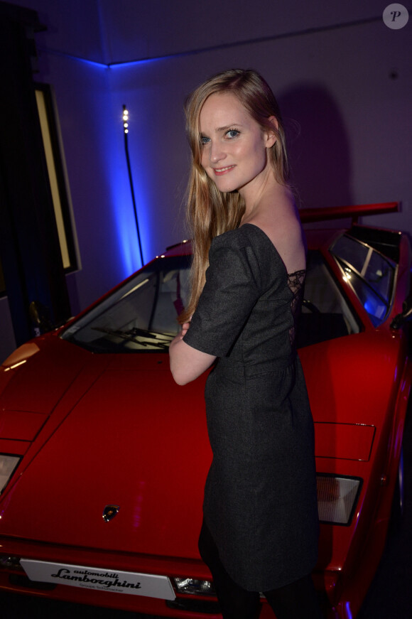 Juliette Gernez - Soirée pour l'ouverture du showroom du concessionnaire Lamborghini Paris dans le quartier de La Défense à Puteaux, France, le 15 décembre 2017.