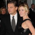 Leonardo DiCaprio et Kate Winslet  à l'avant-première du film "Les Noces rebelles" à Londres le 18 janvier 2009
