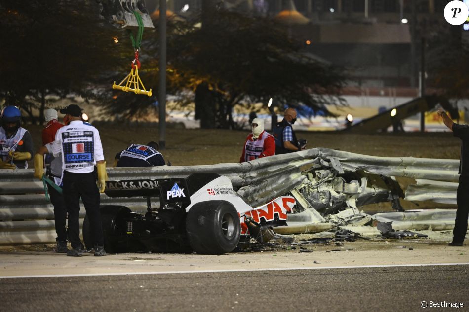 Romain grosjean accident formula 1. Accident de Romain Grosjean lors du Grand Prix de Formule ...