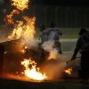 Accident de Romain Grosjean lors du Grand Prix de Formule 1 de Bahrein à Sakhir. Le 29 novembre 2020 © Motorsport Images / Panoramic / Bestimage 