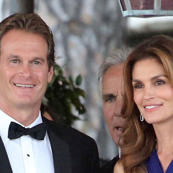 Cindy Crawford, Rande Gerber - George Clooney et ses invités se rendent à son mariage avec Amal Alamuddin à Venise, le 27 septembre 2014.