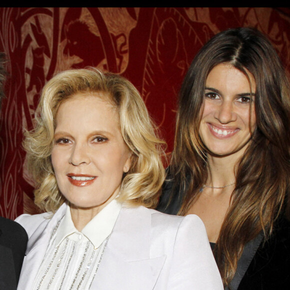 David Hallyday, Sylvie Vartan et Alexandra Pastor à Paris en 2011.