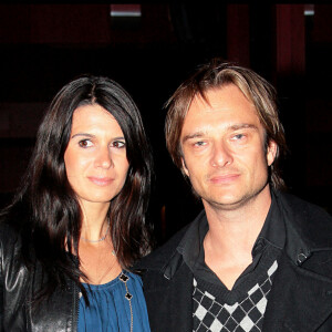 David Hallyday et son épouse Alexandra Pastor à l'Olympia en 2008.