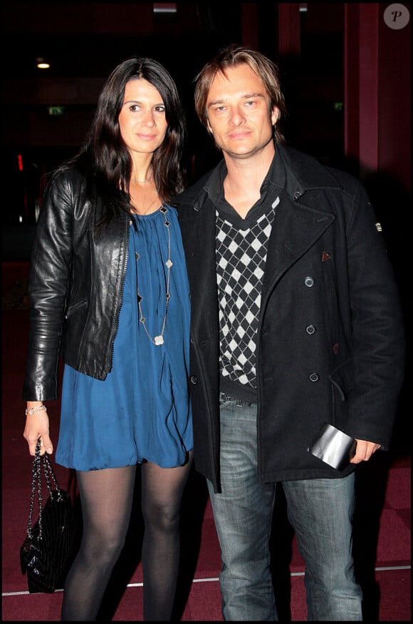 David Hallyday et son épouse Alexandra Pastor à l'Olympia en 2008.