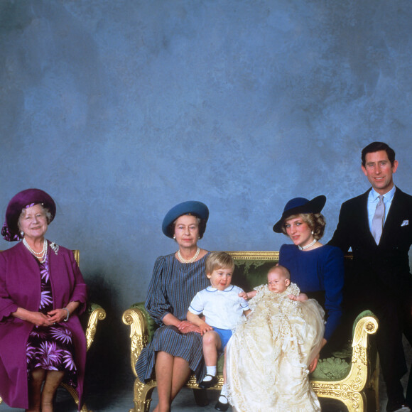 Baptême du prince Harry à Windsor, en 1984.