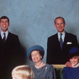 Baptême du prince Harry à Windsor, en 1984.