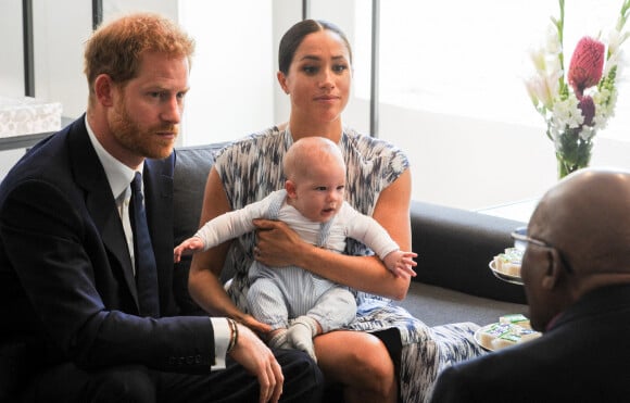 Le prince Harry, Meghan Markle et leur fils Archie à Capte Town, en Afrique du Sud, le 25 septembre 2019.