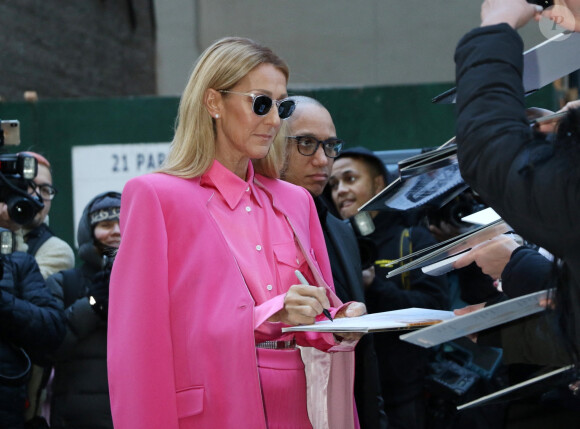 Celine Dion à New York le 7 mars 2020. 