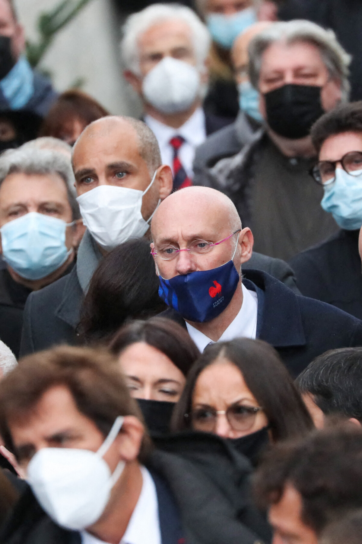 Photo Max Guazzini, Bernard Laporte et Romain Magellan Sorties famille et amis Cérémonie