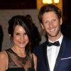 Romain Grosjean et sa femme Marion Jollès Grosjean au gala de charité organisé par Romain Grosjean au profit de l'association "Enfance et Cancer" à l'hôtel InterContinental à Paris, le 9 septembre 2015.