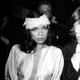 Mick et Bianca Jagger à Paris en 1974.