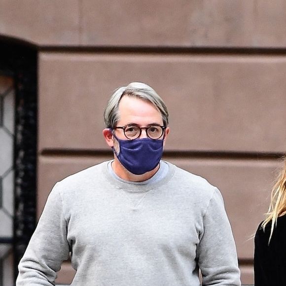 Sarah Jessica Parker et son maeri Matthew Broderick à New York, le 24 septembre 2020.