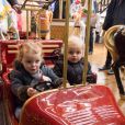 Le prince Albert II de Monaco, son épouse la princesse Charlene et leurs enfants le prince Jacques et la princesse Gabriella pendant l'inauguration du Village de Noël à Monaco le 3 décembre 2016. © Eric Mathon/Palais Princier/Pool restreint Monaco/Bestimage