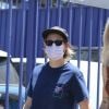 Exclusif - Kristen Stewart et sa compagne Dylan Meyer sont allées déjeuner au restaurant Kitsune à Los Angeles. Le 12 juillet 2020.