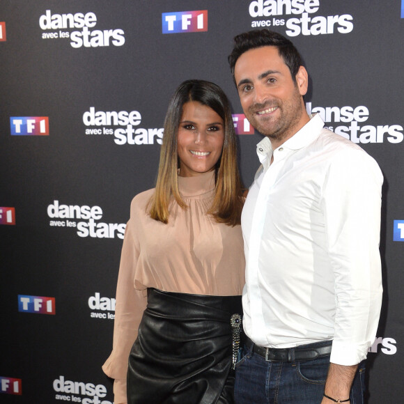 Camille Combal et Karine Ferri au photocall de la saison 10 de l'émission "Danse avec les stars" (DALS) au siège de TF1 à Boulogne-Billancourt, France, le 4 septembre 2019. © Veeren/Bestimage 