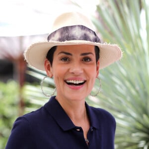 Cristina Cordula au village lors des internationaux de tennis de Roland Garros à Paris, France, le 2 juin 2019. © Jacovides-Moreau/Bestimage