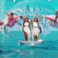 Jade Thirlwall, Perrie Edwards, Leigh-Anne Pinnock, Jesy Nelson - Dans les coulisses du tournage du clip "Holiday" du groupe Little Mix. Londres. Le 10 septembre 2020.