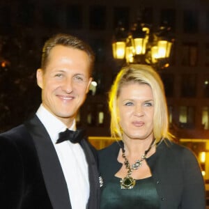 Michael Schumacher et sa femme Corinna a Frankfort le 10 novembre 2012.