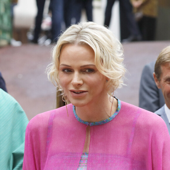La princesse Charlene de Monaco durant le traditionnel Pique-nique des monégasques au parc princesse Antoinette à Monaco le 6 septembre 2019. © Claudia Albuquerque/Bestimage