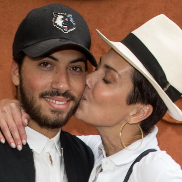 Cristina Cordula son fils Enzo - Personnalités au village lors des internationaux de France de Roland Garros à Paris, le 30 mai 2017. © - Dominique Jacovides - Cyril Moreau/ Bestimage