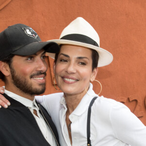 Cristina Cordula son fils Enzo - Personnalités au village lors des internationaux de France de Roland Garros à Paris, le 30 mai 2017. © - Dominique Jacovides - Cyril Moreau/ Bestimage