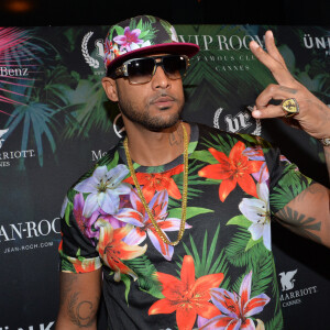 Booba (Élie Yaffa) - Showcase de Booba au VIP Room à Cannes le 19 mai 2014.