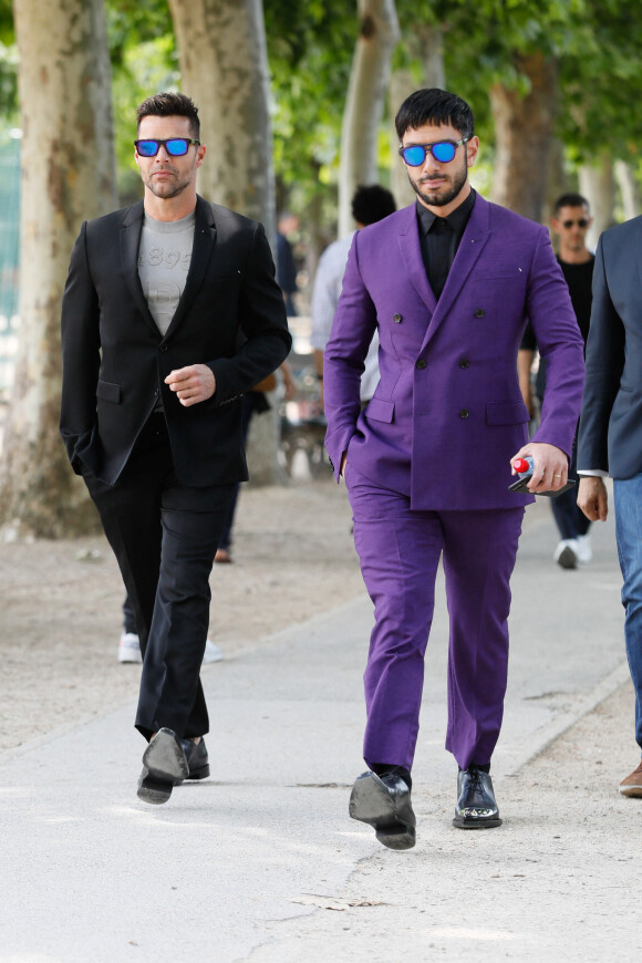Ricky Martin et son mari Jwan Yosef - Arrivées au défilé de mode Hommes printemps-été 2020 "Berluti" à Paris. Le 21 juin 2019 © Veeren Ramsamy-Christophe Clovis / Bestimage 
