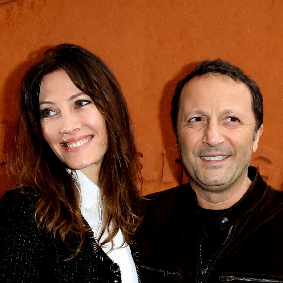 Mareva Galanter et son compagnon Arthur (Jacques Essebag) - au village des internationaux de France de tennis à Roland Garros à Paris 5 juin 2016. © Dominique Jacovides / Bestimage