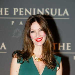 Mareva Galanter enceinte - Inauguration de l'hôtel "The Peninsula" in Paris le 16 avril 2015.