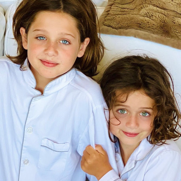 Skyler et Kaius, les deux fils de Rachel Zoe et Rodger Berman. Septembre 2020.