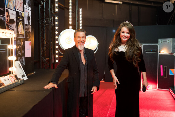 Exclusif - Florent Pagny et Sarah Brightman - Backstage de l'enregistrement de l'émission "300 Choeurs chantent pour les Fêtes", qui sera diffusée le 24 décembre sur France 3, à Paris. Le 14 septembre 2020 © Tiziano Da Silva / Bestimage 