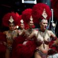 Exclusif - Les danseuses du Moulin Rouge - Backstage de l'enregistrement de l'émission "300 Choeurs chantent pour les Fêtes", qui sera diffusée le 24 décembre sur France 3, à Paris. Le 14 septembre 2020 © Tiziano Da Silva / Bestimage   