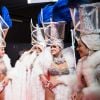 Exclusif - Les danseuses du Lido - Backstage de l'enregistrement de l'émission "300 Choeurs chantent pour les Fêtes", qui sera diffusée le 24 décembre sur France 3, à Paris. Le 14 septembre 2020 © Tiziano Da Silva / Bestimage 