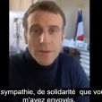 Après avoir été testé positif à la Covid-19, Emmanuel Macron s'est exprimé dans une vidéo publiée sur Twitter le 18 décembre 2020.